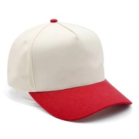 Logotipo personalizado 5 Panel estructura algodón deportes al aire libre dos tonos sombreros gorra de béisbol Gorras para hombres 3D bordado en relieve Logo sombreros