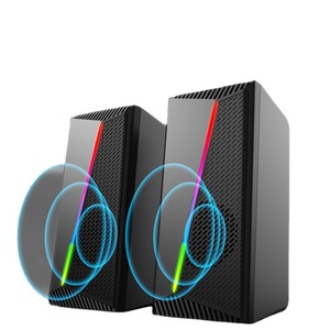 Haut-parleurs de bureau multimédia FTA3, lumière RGB, audio pour ordinateur portable et PC, volume élevé - Product Image 5