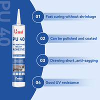 Consultant adhésif pour joint de durcissement à l'humidité meilleur ligne de production de plastique polyuréthane 360g 300ml mastic PU 40 pour tôle automobile