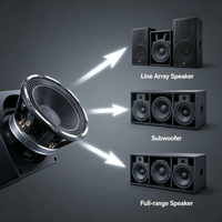 Altavoz de graves PD2460 para cesta de altavoz, 24 pulgadas, 2400W, 8 ohmios, VC6'', equipo de sonido profesional para escenario, imán de 170 oz, OEM