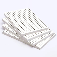 Plaques de plafond en laine minérale perforée blanches, bord carré, conformes à la classe A en matière de résistance au feu
