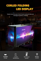 Table de DJ incurvée à LED avec mur vidéo 8K GOB étanche, garantie 5 ans - Support portable pliable pour événements et mariages