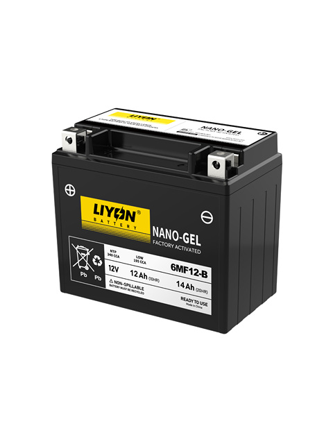 6MF12-B China Factory Supply High CCA Lead Acid Motorcycle Starting Battery for Harley Davidson & BMW Honda