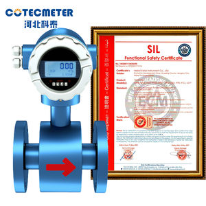 เครื่องวัดการไหลของแม่เหล็กไฟฟ้าสำหรับท่อขนาดเส้นผ่านศูนย์กลางใหญ่เครื่องวัดการไหลของแบตเตอรี่แบบ Rs485 4-20mA Dn50โรงงานจีน - Product Image 3