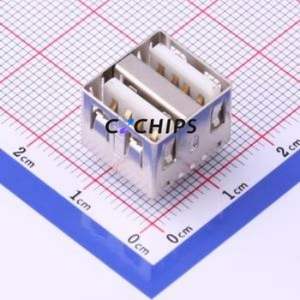 907-322A1011Y10210 USB Connector Through hole Component (THT) Connector Type-A USB 2.0 Female Through Hole - Product Image 1