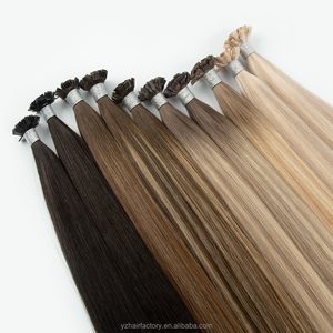 Nouvel Arrivage Extensions de Cheveux à Pointe Plate Double Drawn Cheveux Humains Vierges Russes Micro K Tip Extensions de Cheveux Humains à Kératine - Product Image 5