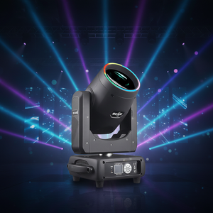 Projecteur Beam 450W avec fonction Halo et cercle LED sur la construction métallique avant - Product Image 2