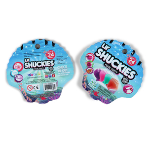 Thiết kế đẹp Tùy chỉnh hình dạng vỏ bao bì nhựa nhỏ hình dạng bất thường đứng lên túi cho đồ chơi - Product Image 3