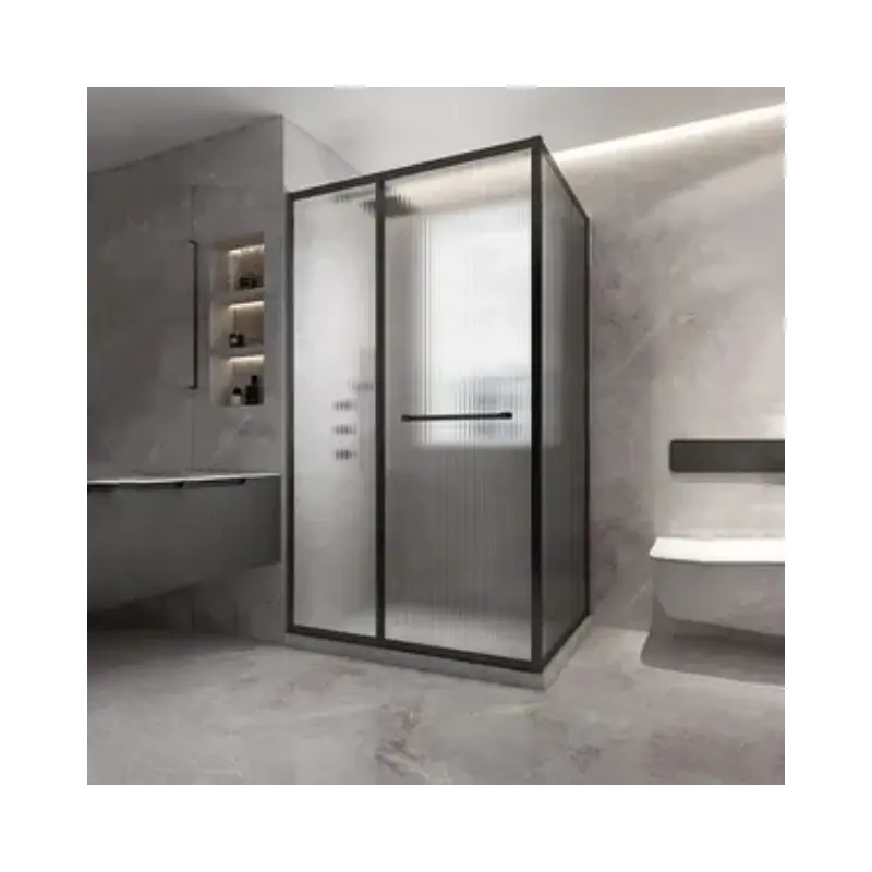 Góc vuông pivot phòng tắm vòi sen màn hình với nâng phần khung nhôm vòi hoa sen cubicle