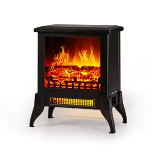 New Product 1500W Fireplace 3D Fire Infrared Fire Place Efficient Electric Heater fireplaces stoves For Home