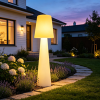Lampadaire LED sur pied 200 cm rechargeable étanche avec télécommande pour centre commercial, projet commercial, sans fil RGB