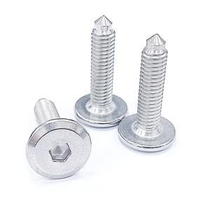 Vite a filettatura meccanica in acciaio inossidabile con bullone a testa piatta con esagono - Product Image 1