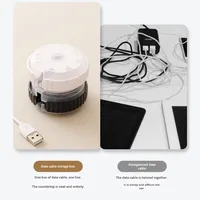 Sacs de rangement en plastique pour gestionnaire de câbles USB portables pour l'organisation quotidienne des câbles à la maison Gestion de la carte enfichable dans le salon