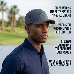 Gorra de Béisbol de Alto Rendimiento con Parche de Cuero con Logotipo Personalizado SHINY, con Tecnología de Secado Rápido Perforada con Láser para Golf - Product Image 2