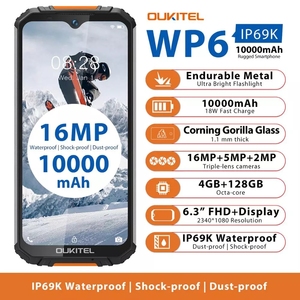 <span class=keywords><strong>Oukitel</strong></span> <span class=keywords><strong>WP6</strong></span> 10000mAh 6.3 ''FHD + IP68โทรศัพท์มือถือกันน้ำ4GB + 128GB OCTA Core 16MP กล้องสมาร์ทโฟนสามตัวที่ทนทาน - Product Image 2