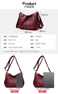 Nuevo Bolso de Mano de Moda para Mujer, Diseño Ligero y de Lujo, Bolso de Hombro de Cuero PU, Bolso Cruzado de Moda para Dama - Product Image 2