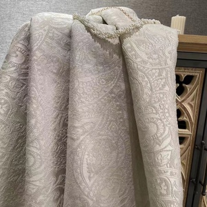 2024 luxe haute qualité 54x84 crème Jacquard rideaux occultants rideaux personnaliser taille pour salon chambre fenêtre rideaux - Product Image 3