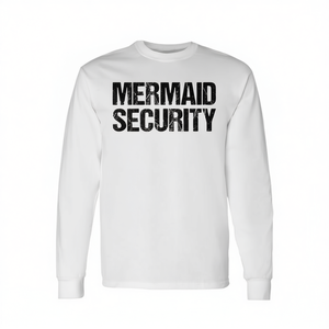 Maglietta a maniche lunghe Mermaid Security per papà, regalo per la festa del papà - Product Image 3