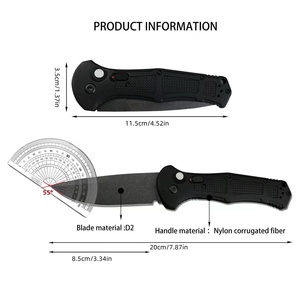 Cuchillos Plegables CPM-D2 de Alta Calidad Bm9070, Venta al Por Mayor, Diseño Personalizado OEM, con Mango de Nailon para Campismo al Aire Libre - Product Image 6