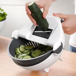 Satu Atap Belanja Memasak Alat Dapur Aksesoris Manual Buah & Sayuran Cutter Slicer 9 In 1 Sayuran Buah Cutter