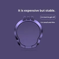 Yeni Evrensel Özel Logo Baskılı Yapışkanlı Çinko Alaşımlı Esnek Telefon Standı Masaüstü Halka Tutucu Ultra İnce Tembel Telefon Standı