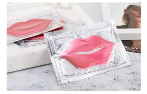 Wholesale Pink Lipmask Mascarilla De Labios Private Label Organic Hydrating Plumper Collagen Lip Sleeping Mask Box Sheet Crystal