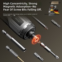 Moderno Destornillador Eléctrico Portátil de 4.2V y 280 RPM, Kit de Herramientas Eléctricas Inalámbricas con 4 Velocidades y Torque Ajustable para Reparaciones Domésticas y Bricolaje