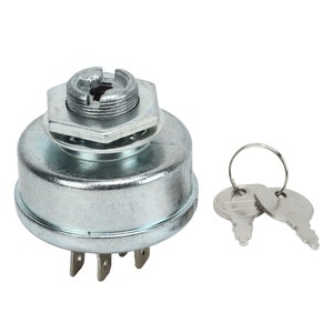 Interrupteur <span class=keywords><strong>de</strong></span> <span class=keywords><strong>démarrage</strong></span> d'allumage 365402 en métal pour <span class=keywords><strong>tondeuse</strong></span> à gazon, système <span class=keywords><strong>de</strong></span> circuit <span class=keywords><strong>de</strong></span> <span class=keywords><strong>tracteur</strong></span>, pièces avec 2 clés <span class=keywords><strong>de</strong></span> remplacement pour John Deere - Product Image 1