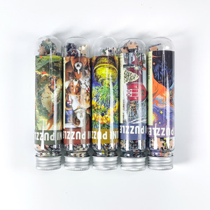 150 pièces de mini <span class=keywords><strong>puzzle</strong></span> pour adultes et enfants, <span class=keywords><strong>puzzle</strong></span> en papier portable en tube <span class=keywords><strong>à</strong></span> essai, paysage artistique, bricolage, jouet éducatif, cadeau créatif - Product Image 1