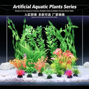Ensemble <span class=keywords><strong>de</strong></span> décoration tendance pour aquarium : plante artificielle rose <span class=keywords><strong>en</strong></span> forme <span class=keywords><strong>de</strong></span> feuille <span class=keywords><strong>de</strong></span> cerisier pour l'aménagement <span class=keywords><strong>de</strong></span> l'aquarium - Product Image 6