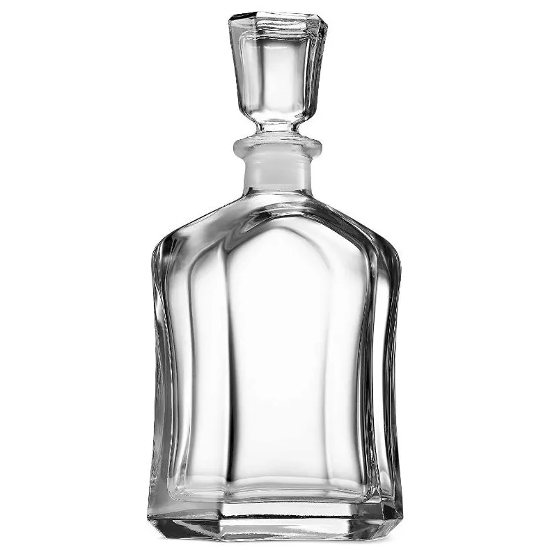 Bottiglia quadrata di gin liquore in vetro per Vodka Whisky Rum Tequila 23.75 oz