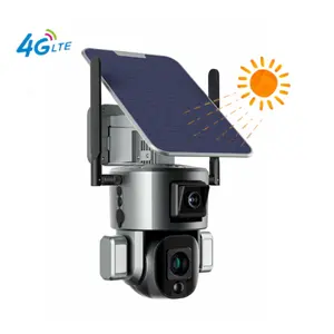 لاسلكي الأمن في الهواء الطلق كاميرا متحركة نظام إنذار لاسلكية قابلة للشحن مع لوحة طاقة شمسية