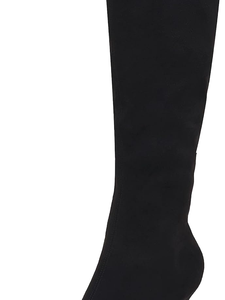 Women's Designer Embroidery <b>Suede</b> Zip PU Lining Knee-High Mid-<b>Heels</b> Boots Fashionable Long for Western Boot Wholesale - Product Image 3