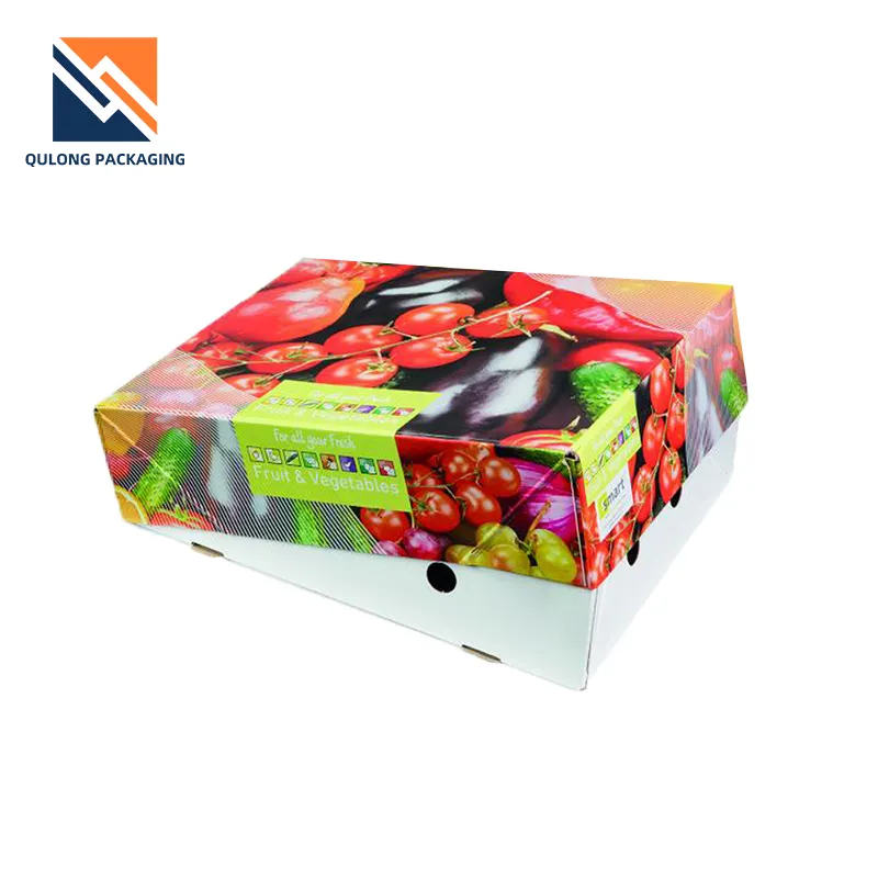 Ingrosso cartone ondulato carta arancia mela limone Mango Banana frutta verdura imballaggio scatola di cartone