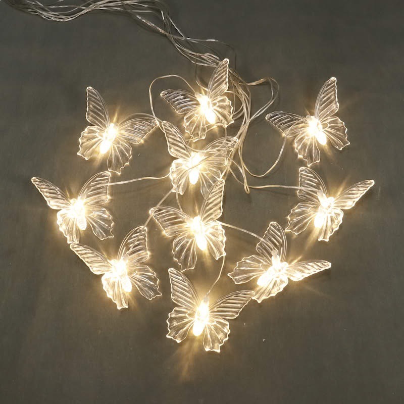 Lustre papillon en cristal à 10 têtes