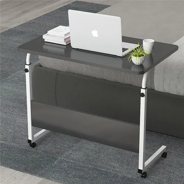 منضدة المكتب المنزلي المنقولة الكمبيوتر ارتفاع قابل للتعديل طاولة كمبيوتر محمول مع عجلات