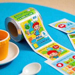Contenants à gelée BOPET recyclables personnalisés pour le déjeuner scolaire Film à ouverture facile et sûre pour les enfants Casse-tête STEM caché Cookie Milk Snack - Product Image 4
