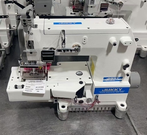 Machine à coudre industrielle multi-aiguilles JUKKY VC008 pour ceintures, point de chaînette 4-12, pour vêtements, avec table et moteur 550W, équipée d'un A. - Product Image 2