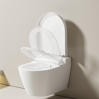 Hôtel de luxe p-trap lavage automatique toilettes suspendues wc automatique intelligent