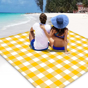 Tapis de plage personnalisés imperméables de grande taille pour <span class=keywords><strong>le</strong></span> <span class=keywords><strong>camping</strong></span>, en polyester bohème, pour la plage, la mer, l'été, <span class=keywords><strong>avec</strong></span> sac - Product Image 3