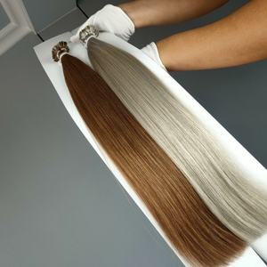 Extensiones de Cabello de Queratina Virgen al por Mayor Jasmine Beauty, Cabello Remy de Doble Trama, Punta Plana 12A, Estilos Lisos Adheridos, 16-28 Pulgadas - Product Image 2