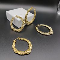 Boucles d'oreilles personnalisées en acier inoxydable plaqué or pour femmes, idéales pour le dropshipping
