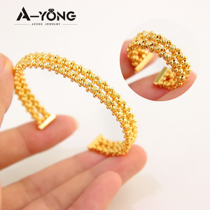 Luxury Dubai Gold Plated <b>Copper</b> Multi Layer <b>Bangle</b> Ring Trendy Little Bee Jewelry for Women Wedding Party - Product Image 6