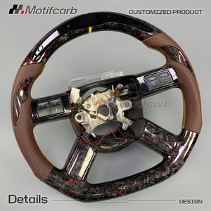 Volante LED de Fibra de Carbono Forjado Rojo Personalizado para Chrysler 300 300C Sedan Series Models SRT SRT8 Touring 2005-2010 - Product Image 3