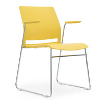 Chaise de formation empilable au design moderne avec accoudoir pour l'école et la conférence