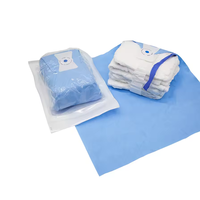 Compresses abdominales stériles jetables détectables aux rayons X avec fil de détection bleu et ligature pour la chirurgie