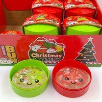 Nouvelle Boîte Mystère Squishy en forme de Boulette de Noël à paillettes de 8,5 cm, Jouet Anti-stress à Presser pour Faveurs de Fête, Cadeaux et Prix en Gros