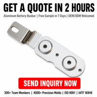 Barra Colectora Bimetálica de Aluminio 6061 y Acero Inoxidable SUS304 Personalizada, Placa de Conexión Doble para Almacenamiento de Energía en Vehículos Eléctricos