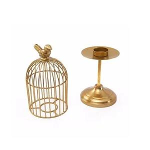 Gabbia per Uccelli in Metallo/Ottone/Denim Oro Rosa, Design Traspirante per Arredamento Casa e Fattoria, Colore Personalizzabile - Product Image 5
