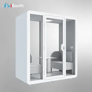 4 persons company sound proof meeting portable soundproofing conference room modern steel quiet meeting house